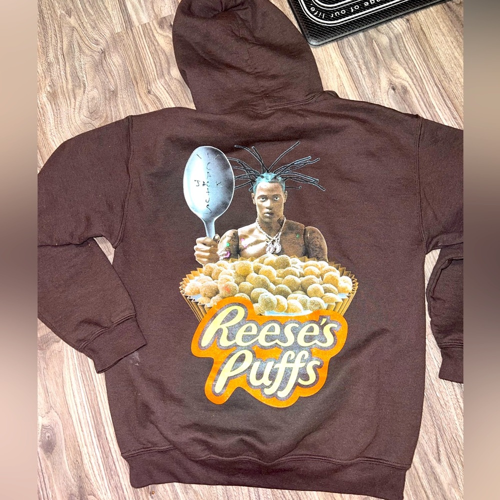 Travis Scott rare Reese's Puffs Graphic Hoodie